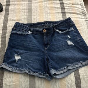 INC International Concepts Dark Blue Jean Shorts
